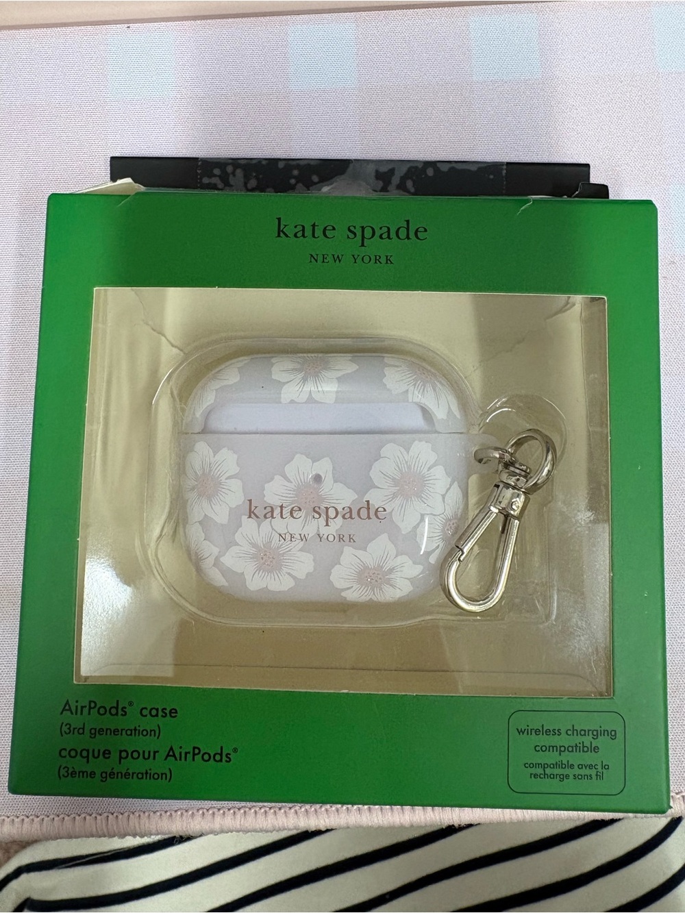kate spade New York Floral White AirPods Case (3rd Gen)